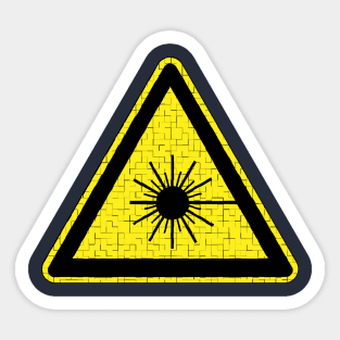 Laser Warning Sticker